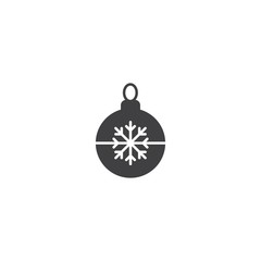 Obraz premium Christmas ball icon vector