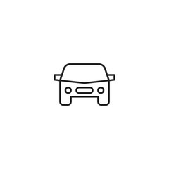 Car line icon vector