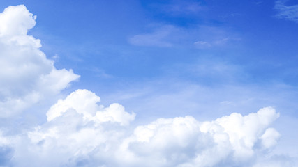 Blue sky background with clouds