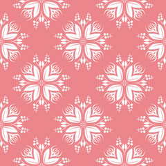  White seamless design. On pale pink background
