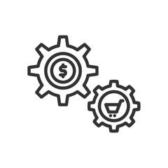 Obraz premium gear icon