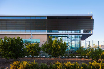 modern building in city