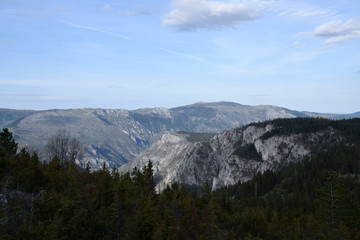 Tara Canyon landscape near Zabljak. Tara River, Durmitor, Montenegro.