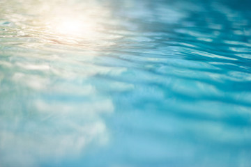 Abstract water blue and white in swimming pool background