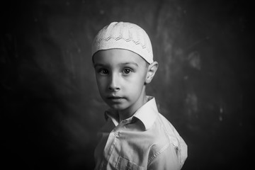 portrait of a Muslim boy 