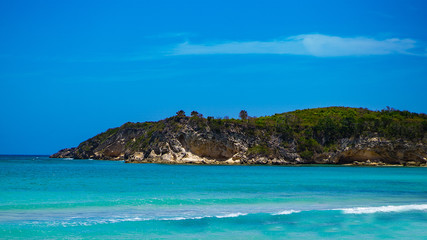 Fototapeta premium Eine Lagune in der Karibik