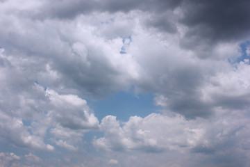 Sky background with clouds