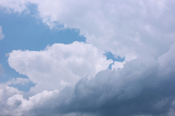 Sky background with clouds