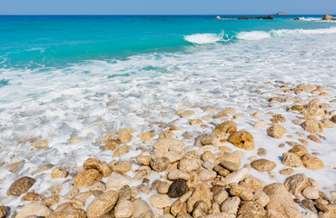 Summer Lefkada coast, Greece