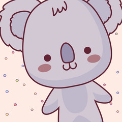 cute and little koala character