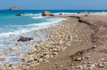 Summer Lefkada coast, Greece