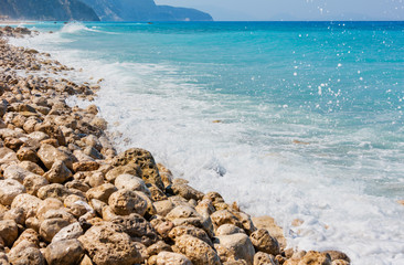 Summer Lefkada coast, Greece