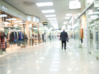 abstract blurred of department store or shopping center mall : blurred image for background use