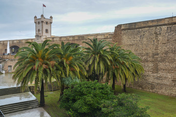 Naklejka premium Puerta de Tierra is a fortress in Cadiz.