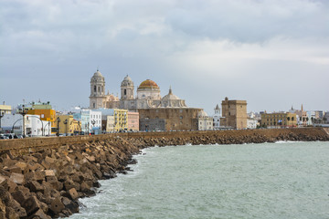Cathedral of the Holy Cross in Cadiz.