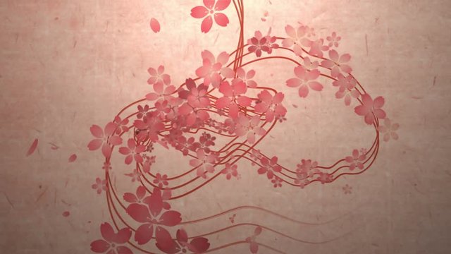 桜の軌跡_和紙テクスチャ背景_2