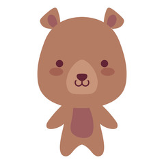 Obraz na płótnie Canvas cute and little bear character