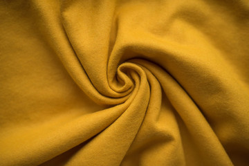 smooth elegant mustard wool fabric textile wave background