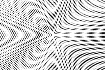 Black on white grunge halftone vector. Digital dotted texture. Abstract dotwork gradient. Monochrome halftone