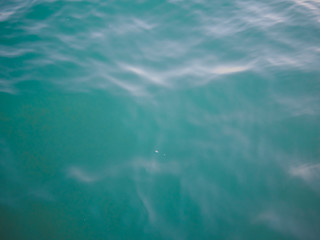 In the evening, the water on the sea gets an interesting shade. It becomes turquoise