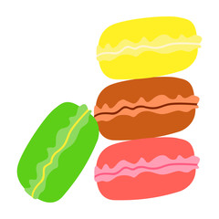 Set on flat macaroons