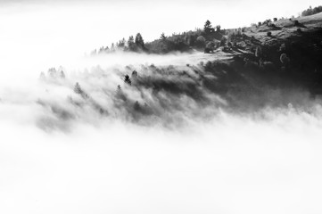 fog in the mountains - 247528811
