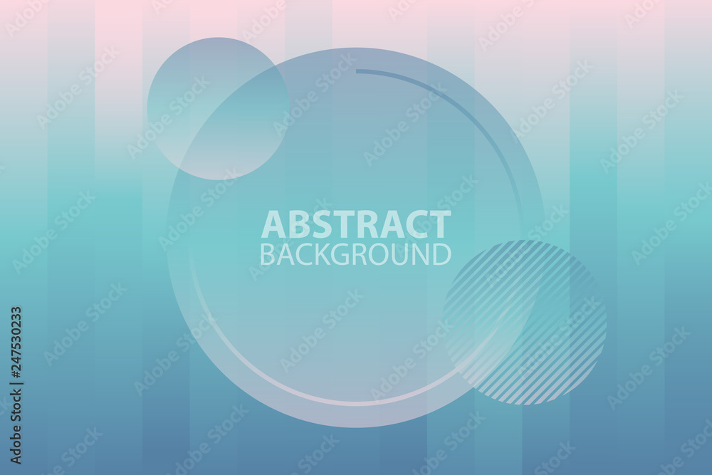 Aufkleber Futuristic abstract background with simple shapes and trendy gradients. Vector illustration.