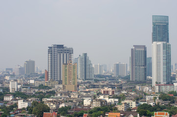 Fototapeta na wymiar Bangkok air pollution.
