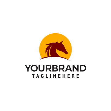 Horses Logo Vector illustration Design Template