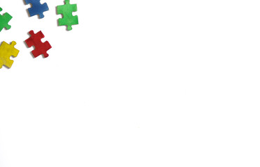 frames and letters for the text of colorful puzzles , world autism day, the logo of autism. alphabet.