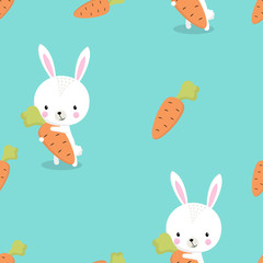 pattern of bunny with carrot