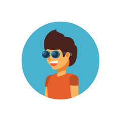 young man with sunglasses avatar character
