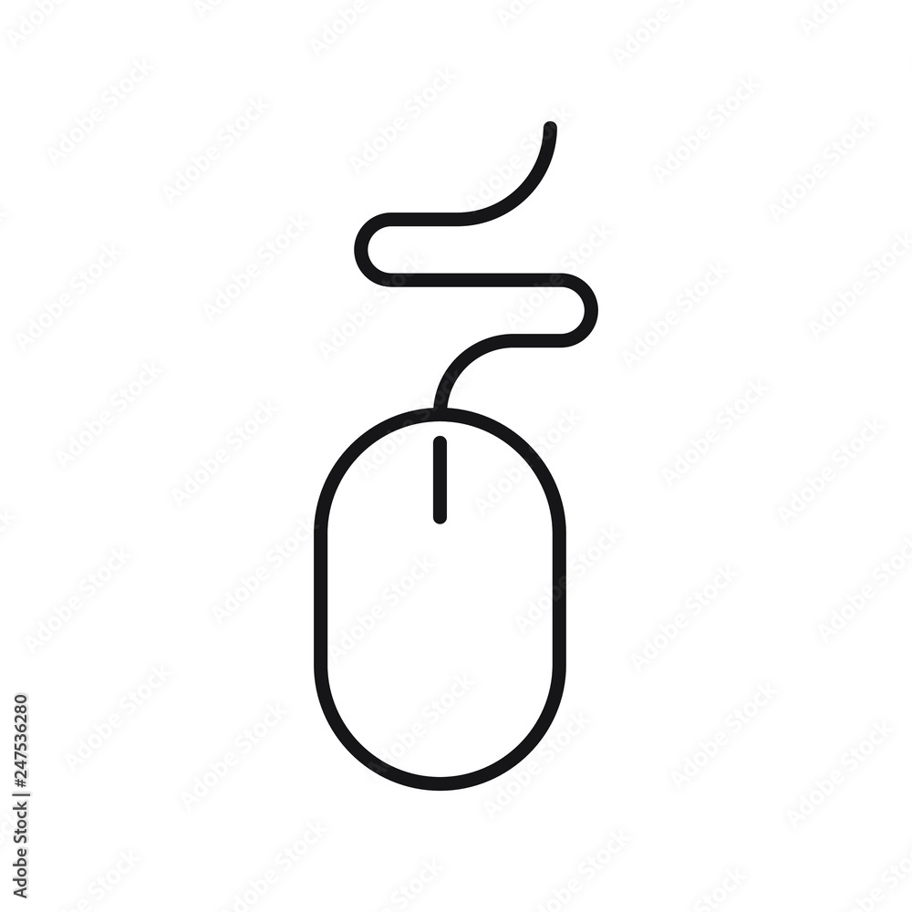 Wall mural pc mouse icon. element of business icon for mobile concept and web apps.
