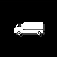 Truck icon flat