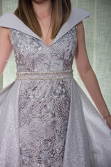  view of elegant young woman posing