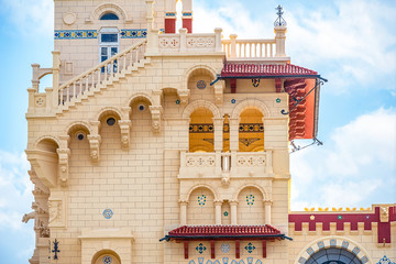 part of the decoration of the Royal Palace of the 1930s in Turkish and Florentine styles in a palm...
