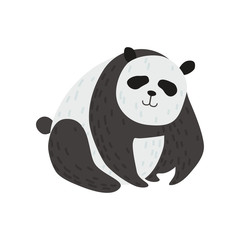 Cute Panda Bear, Funny Lovely Animal Character Vector Illustration