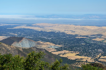 Fototapeta premium Mountain landscape in Mount Diablo State Park, Northern California, USA