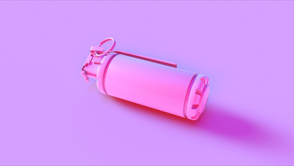 Pink Flash Bang Smoke Grenade 3d illustration 3d render