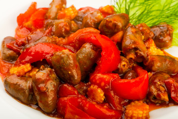 Chicken hearts