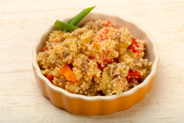 Couscous with meat