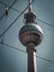 Berlin Television Tower, low angle