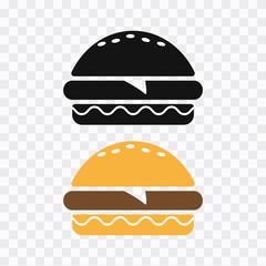Burger icon. Burger icon vector. Burger sign or symbol