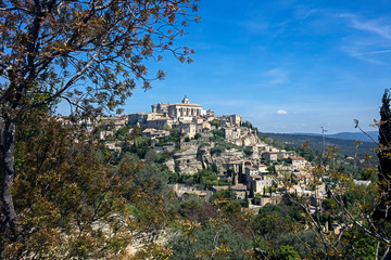 Fototapeta na wymiar View of the old city of Gordes, Provence, France