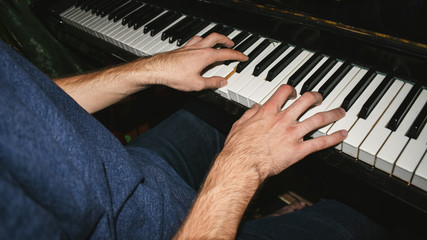 playing piano