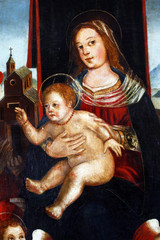 Naklejka na ściany i meble Madonna with Child