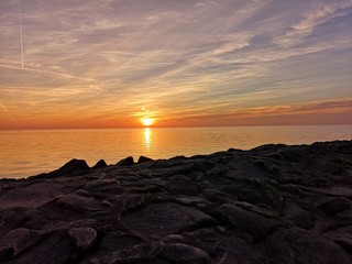 Sonnenuntergang an der Nordsee