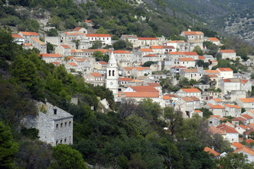 Fototapeta na wymiar Smokvica, Korcula island Croatia