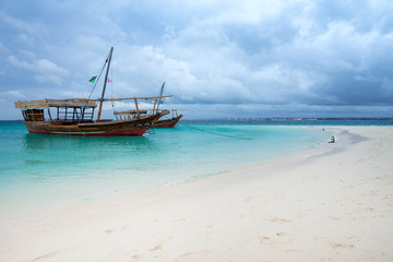 Fototapeta na wymiar sea in Zanzibar beach