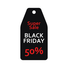 Black Friday sales tag. Sale. Black friday. Vector illustration. EPS 10.